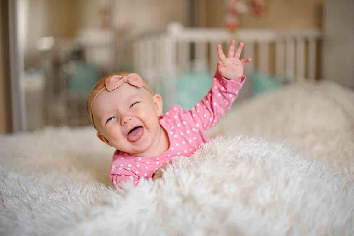 Funny baby fashion girl